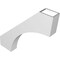 Ekena Millwork 4-in. W x 26-in. D x 26-in. H Westlake Architectural Grade PVC Knee Brace BRCP04X26X26WTL - alternate 3
